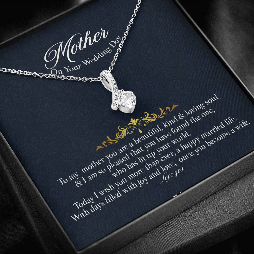 Gift Message pendant for Mother on Wedding day