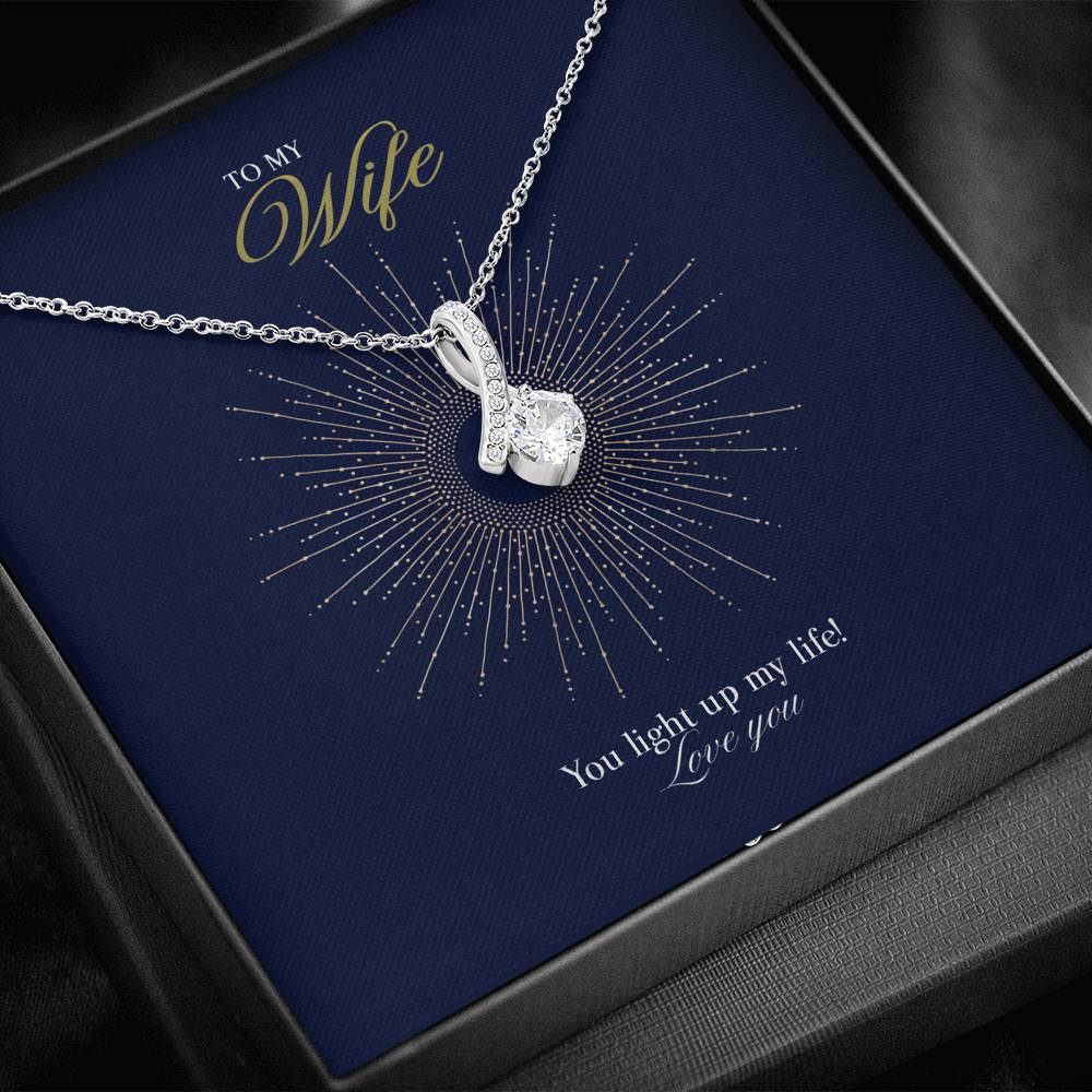 Gift message pendant for my wife