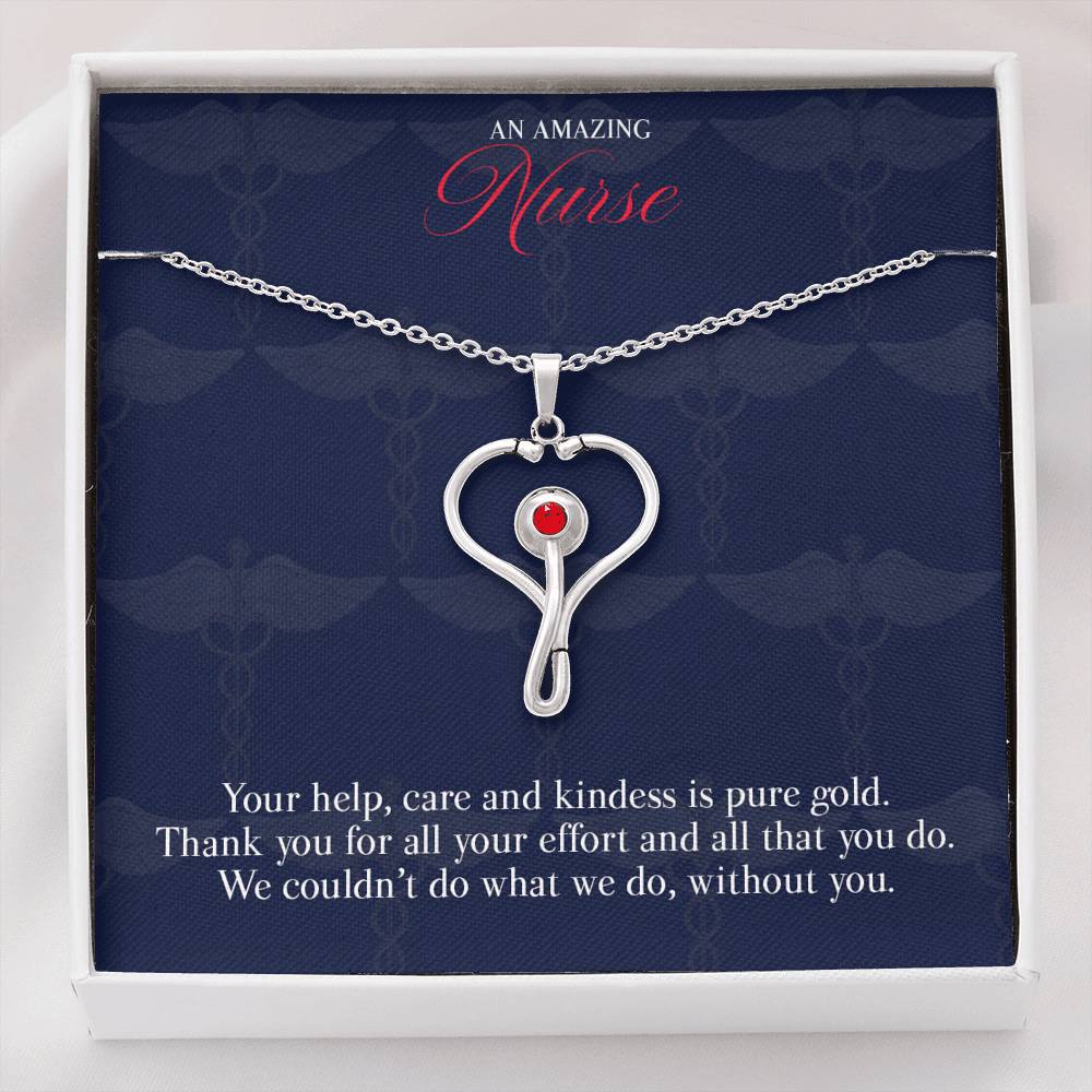 Gift Message pendant for Nurse