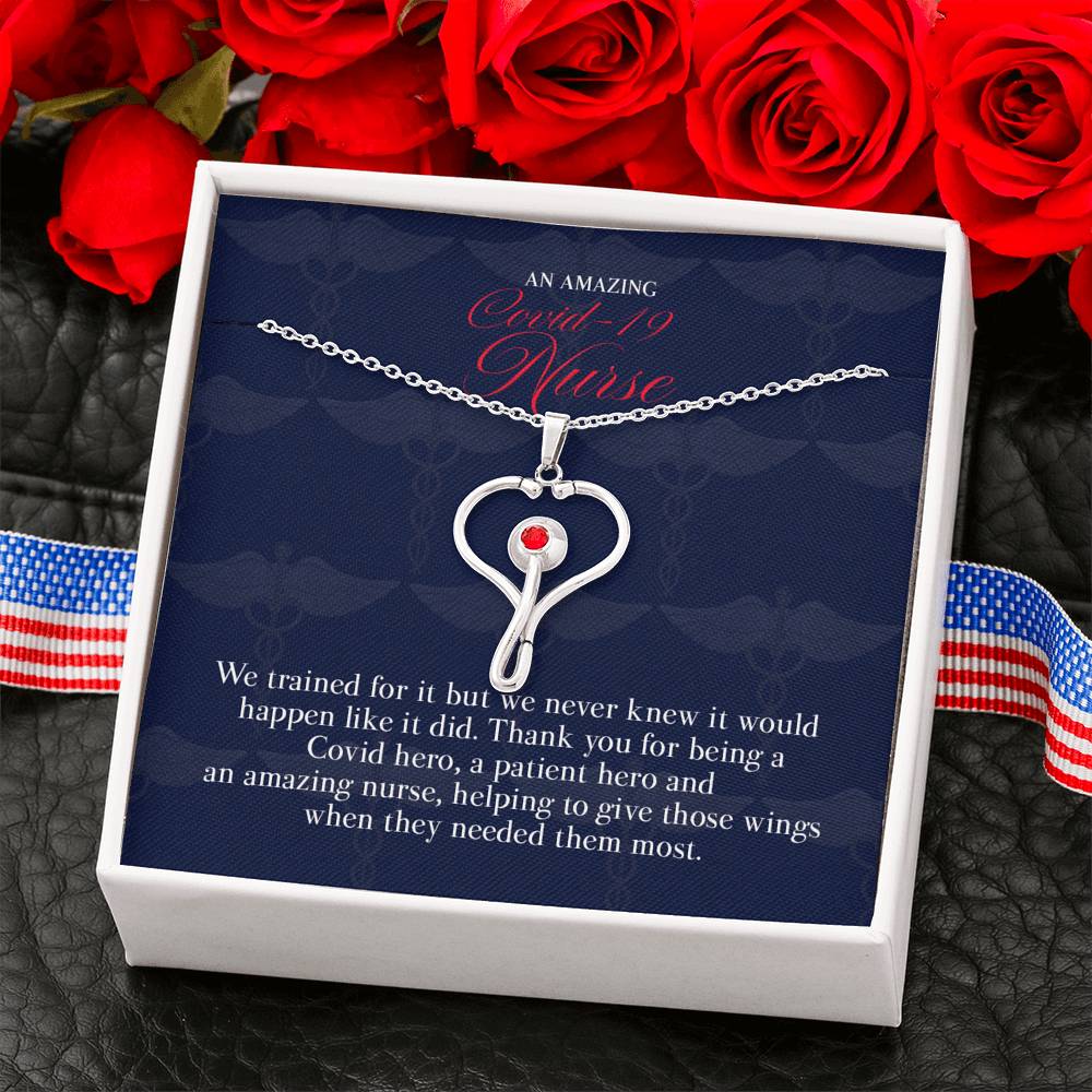 Gift message pendant For Covid-19 Nurse