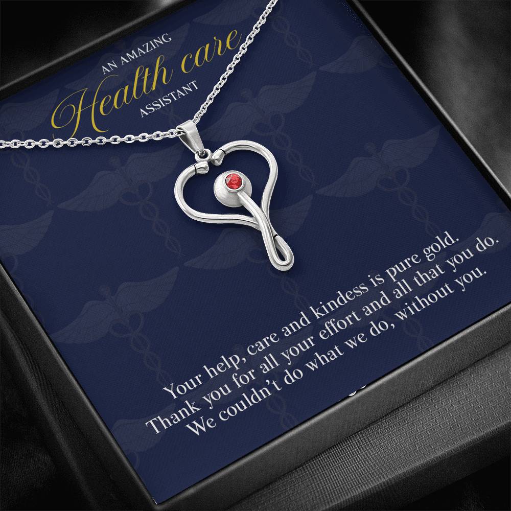 Gift message Pendant for Health care assistant