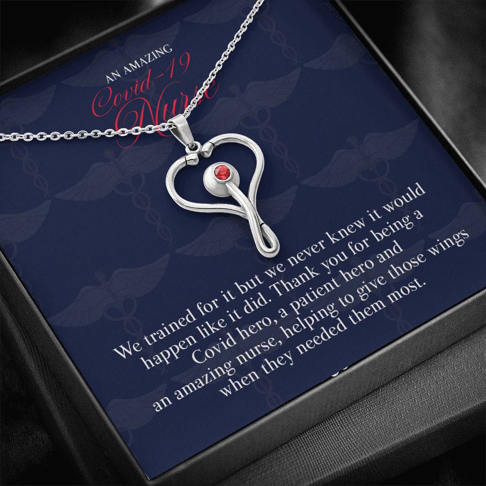 Gift message pendant For Covid-19 Nurse
