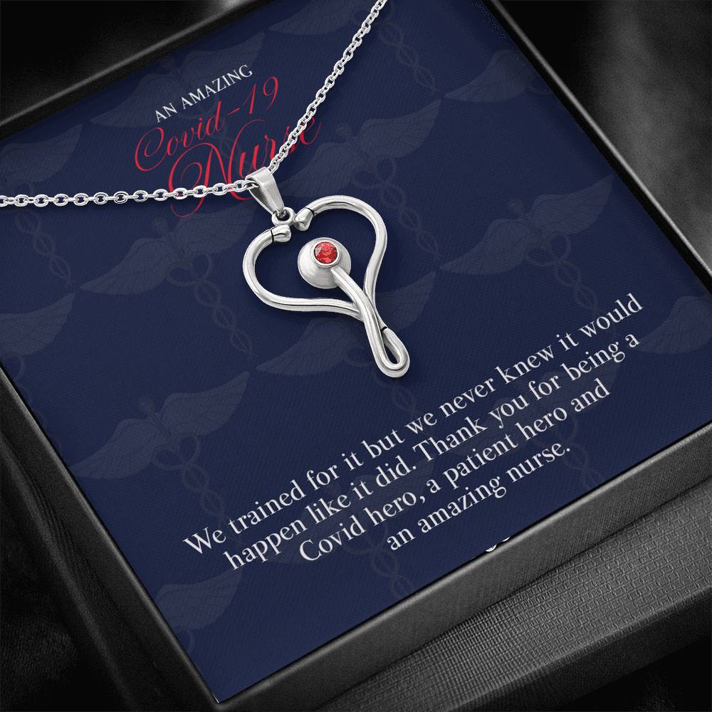 Gift Message pendant for Covid-19 Nurse carer