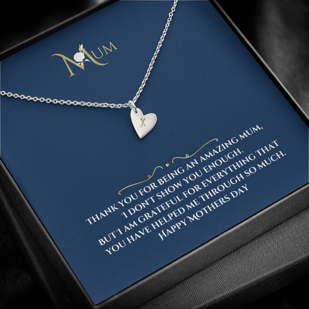 Mothers day Engraved hearts Pendant