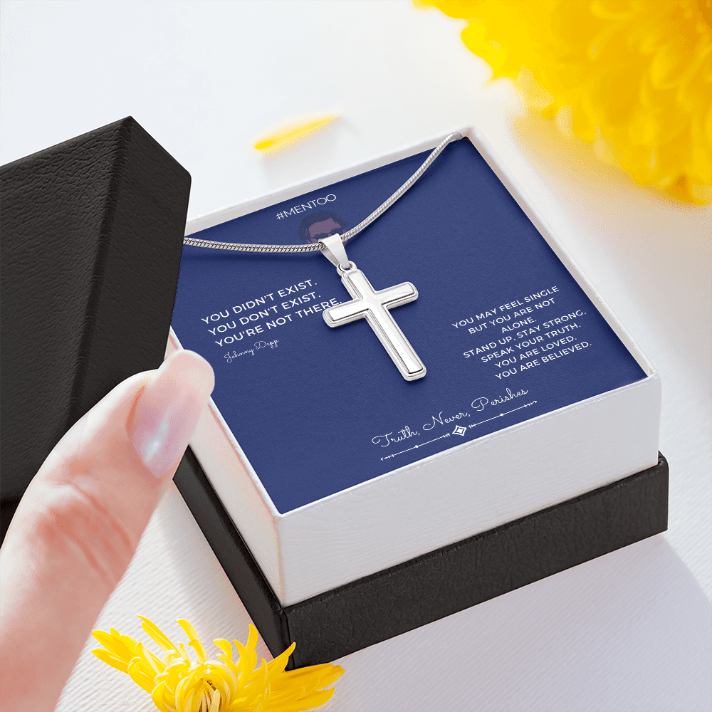 #Mentoo J4J Silver Faith Cross