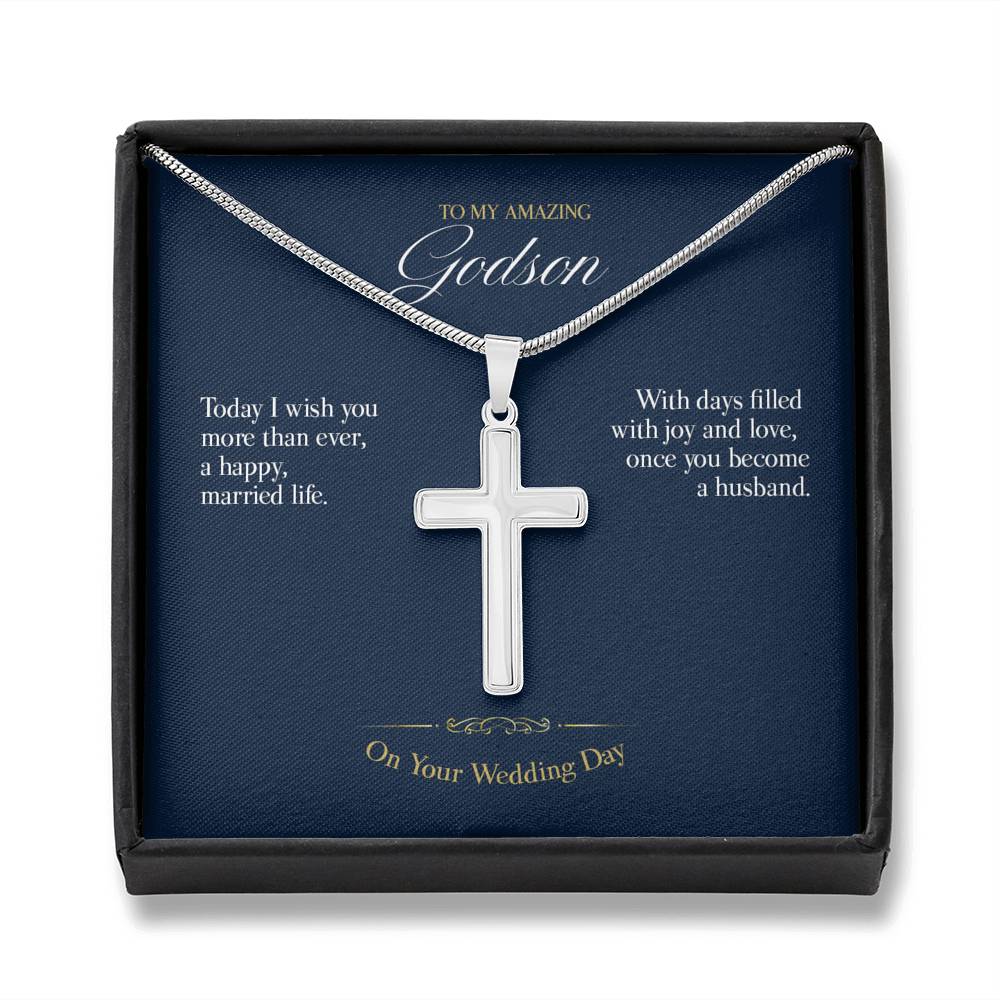 Gift message Cross for Godson