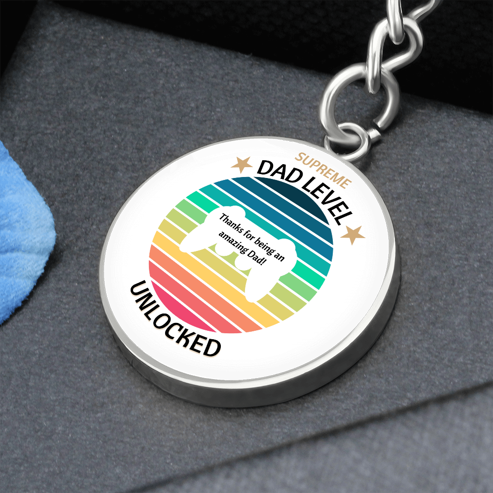 Supreme Dad gamer Keyring
