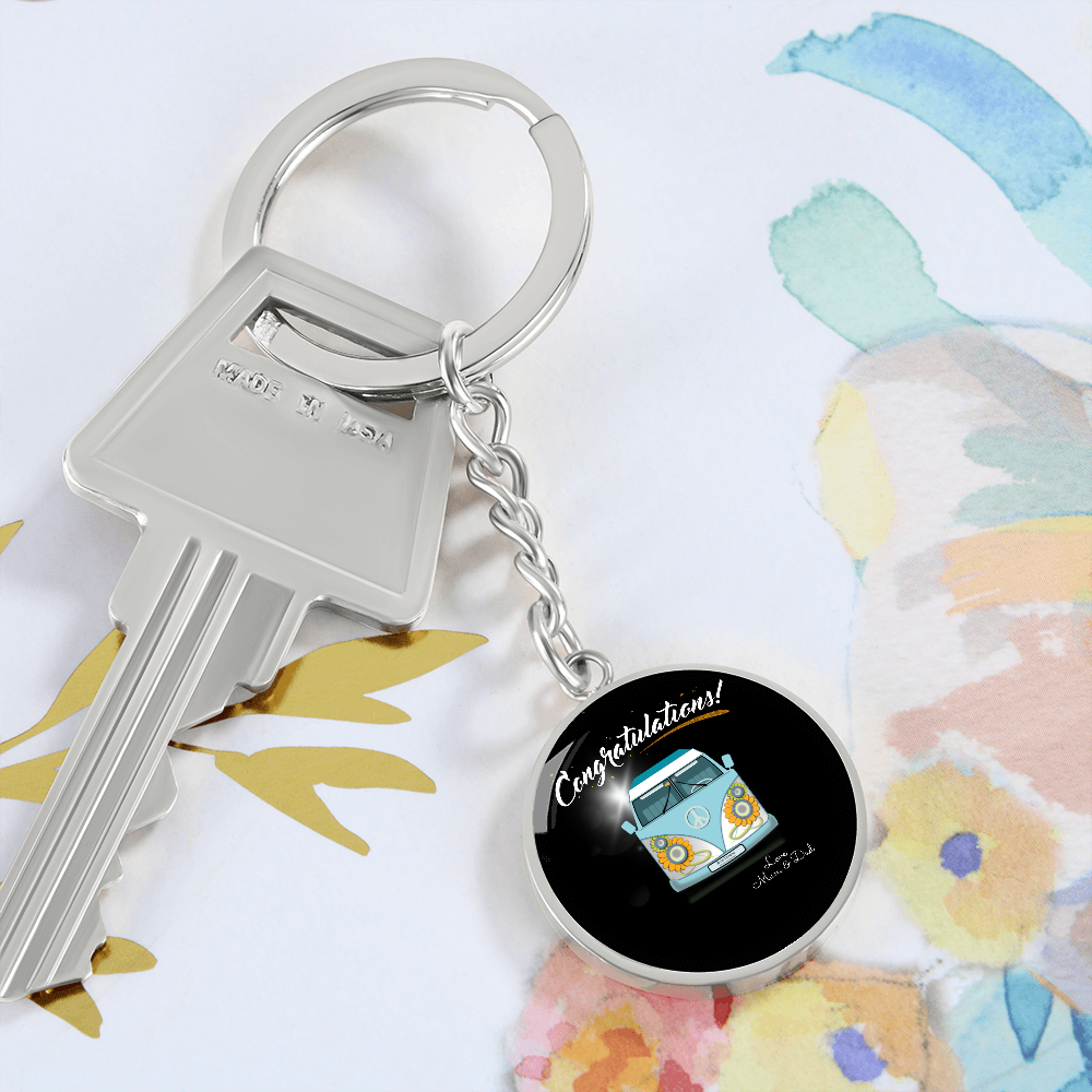 passed Driving Test Gift, Happy campa Keyring