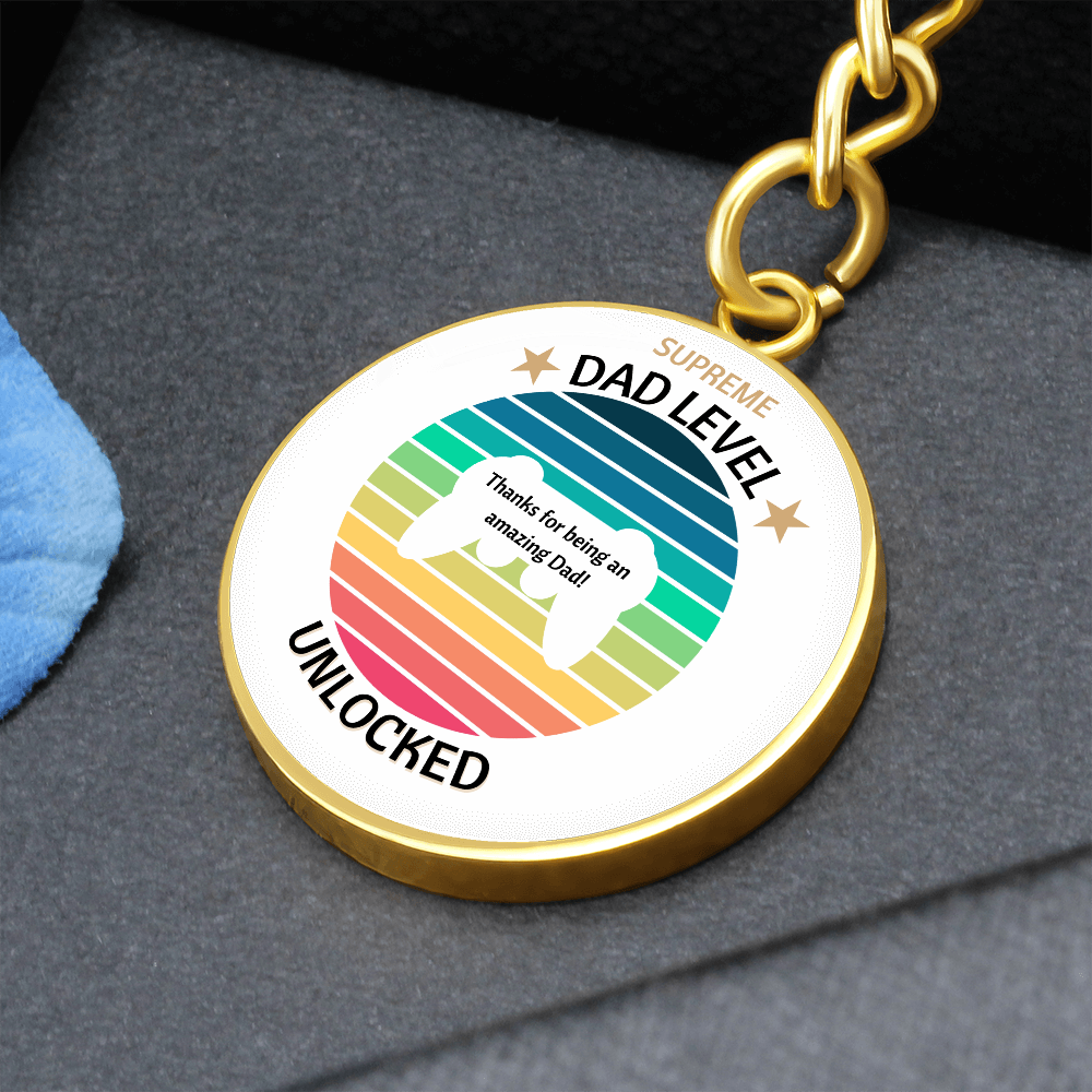 Supreme Dad gamer Keyring