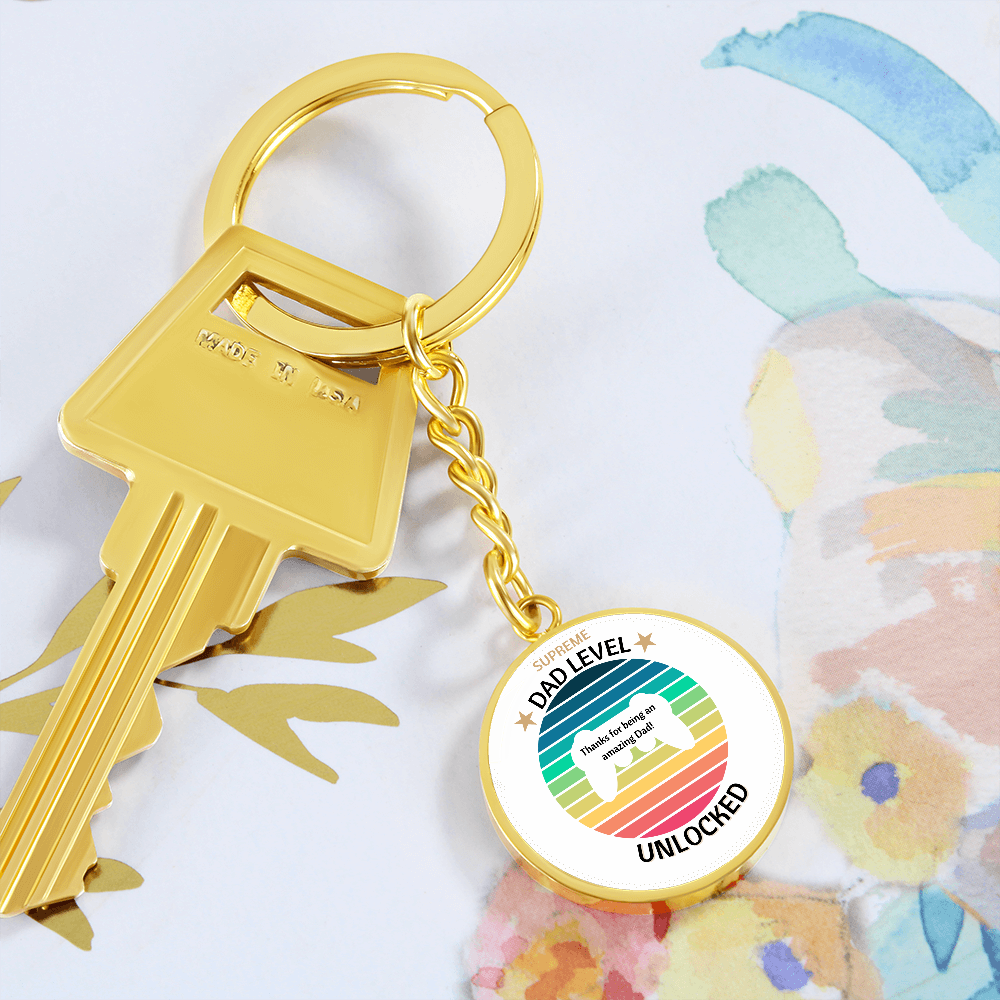 Supreme Dad gamer Keyring