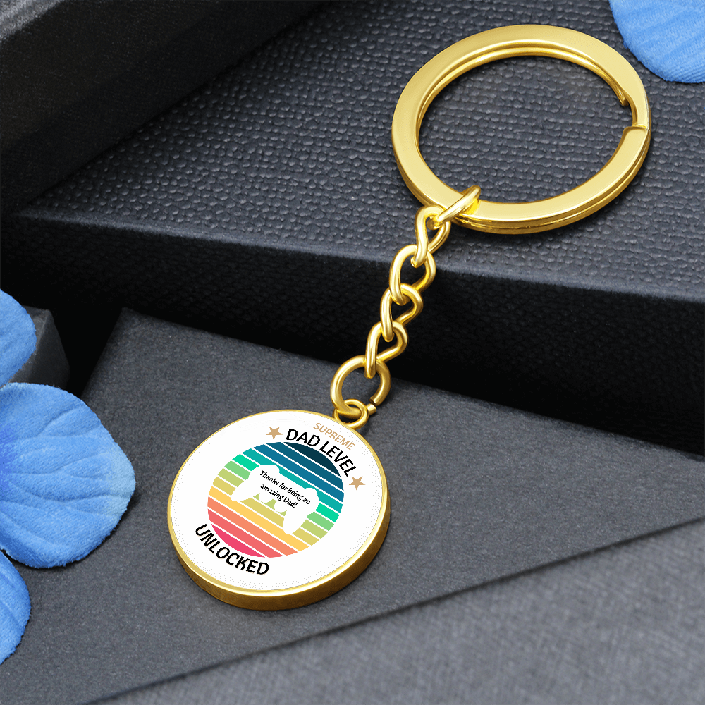 Supreme Dad gamer Keyring