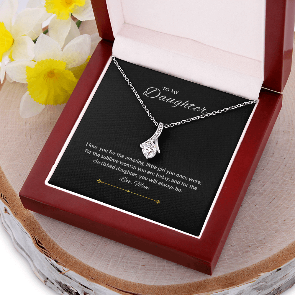 Daughter White Gold necklace from Mum