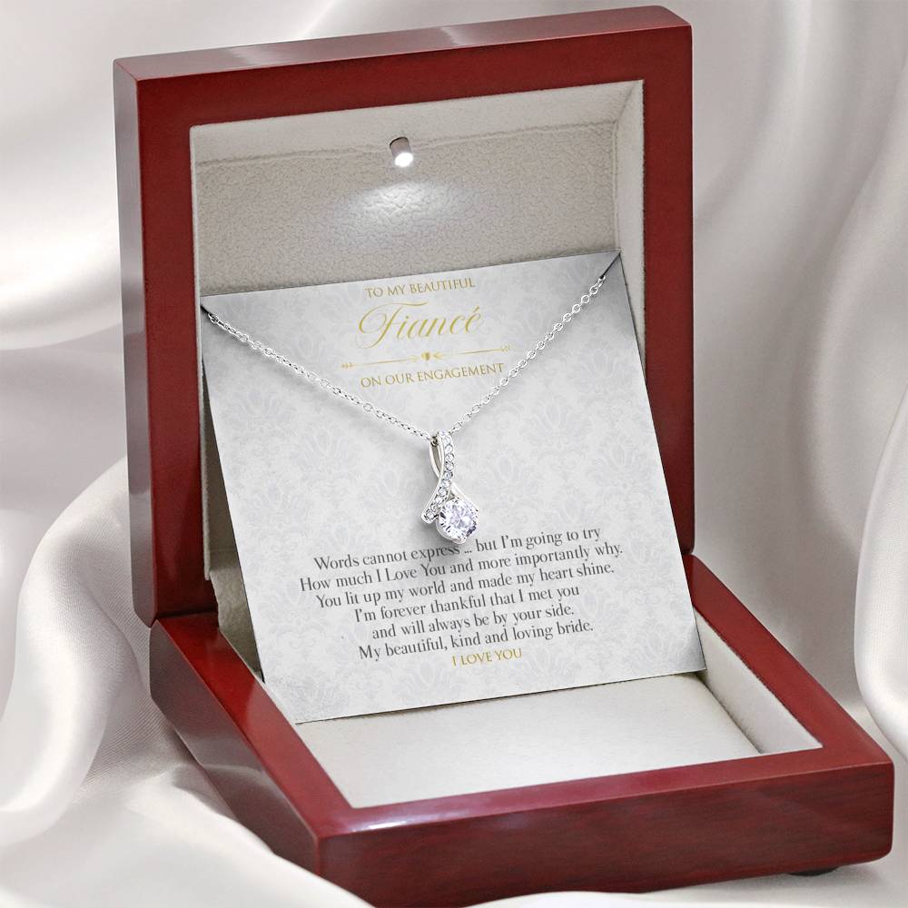 Gift Message pendant to Fiancé