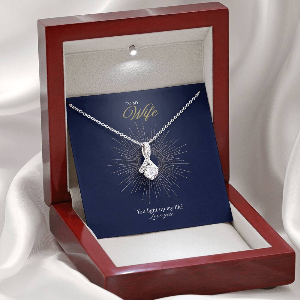 Gift message pendant for my wife