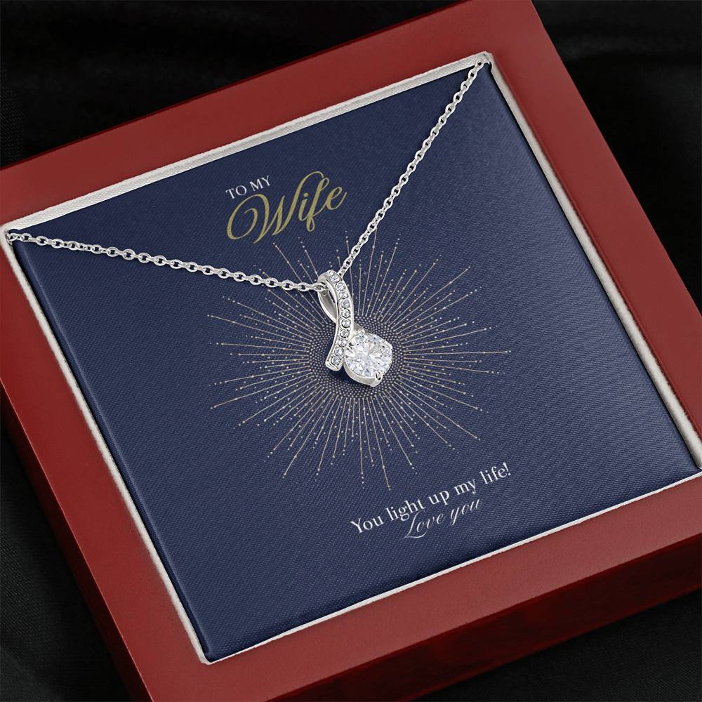 Gift message pendant for my wife
