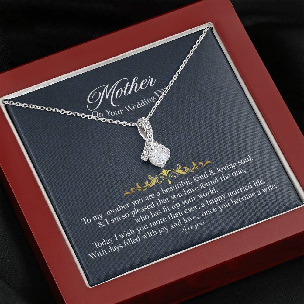 Gift Message pendant for Mother on Wedding day