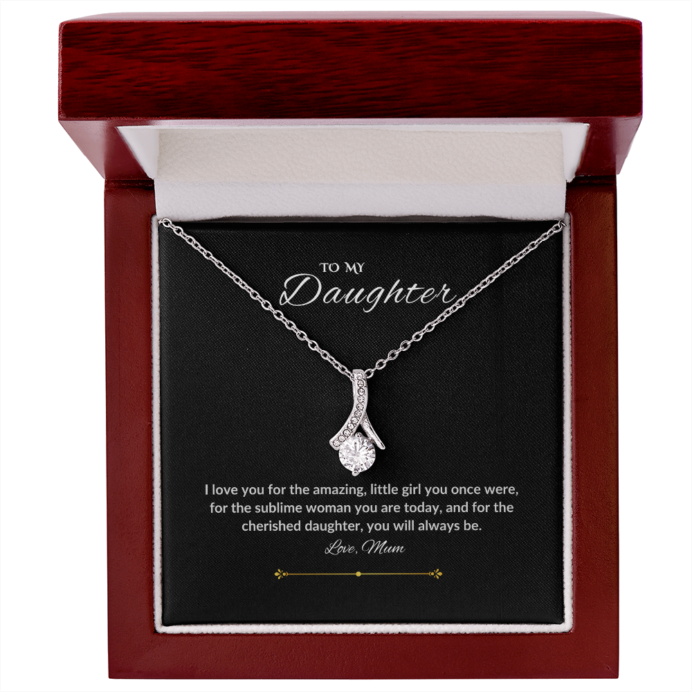 Daughter White Gold necklace from Mum