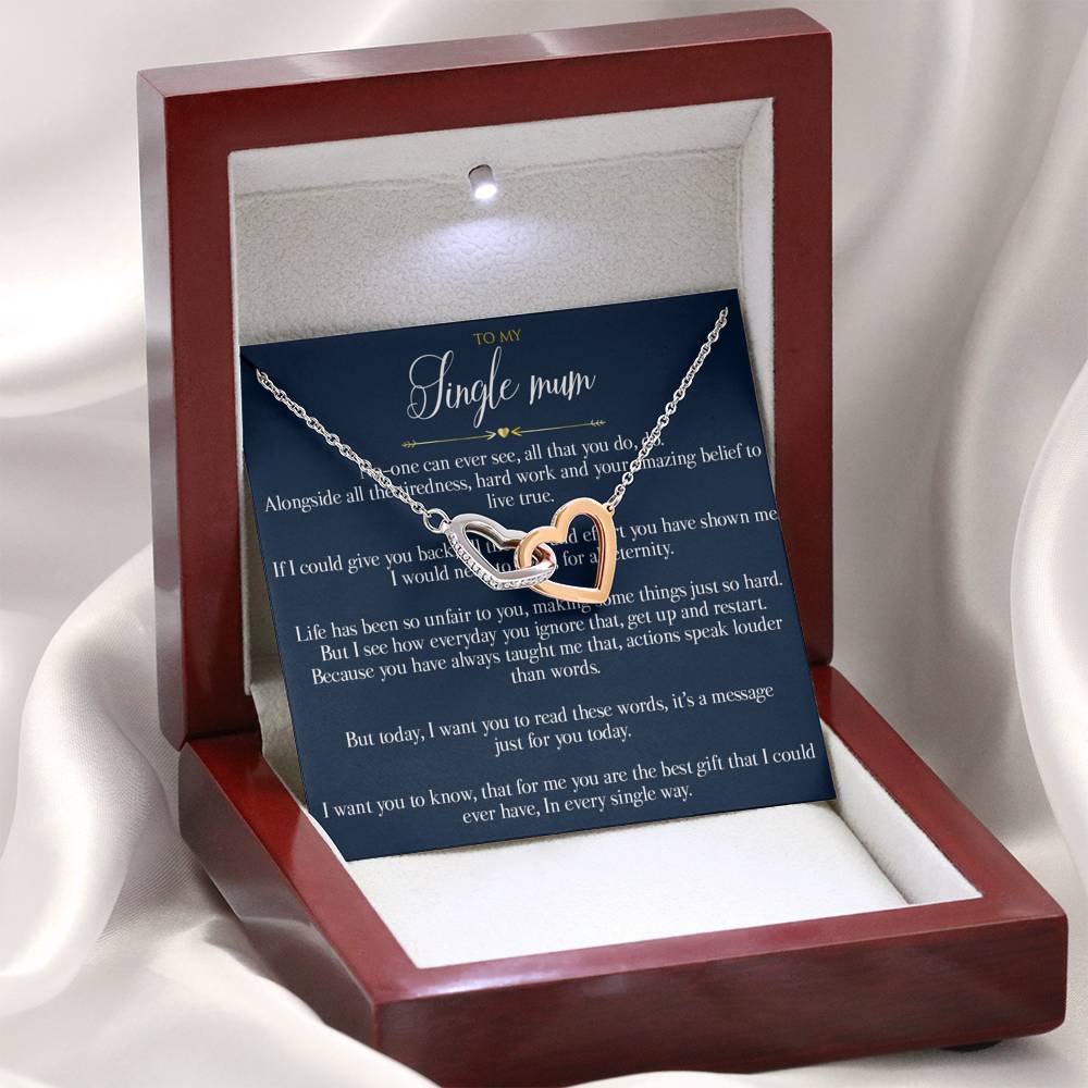 Gift message pendant for single mum
