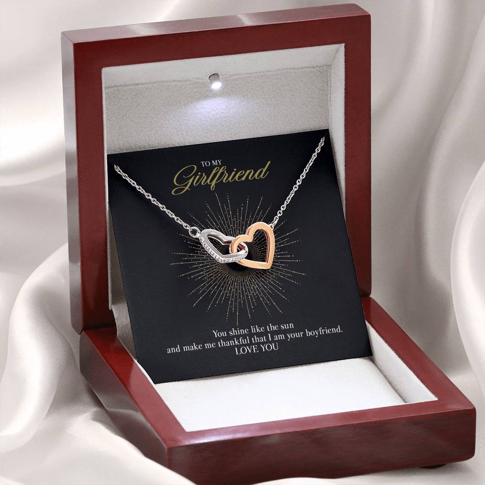 GIft message necklace for Girlfriend from Boyfriend