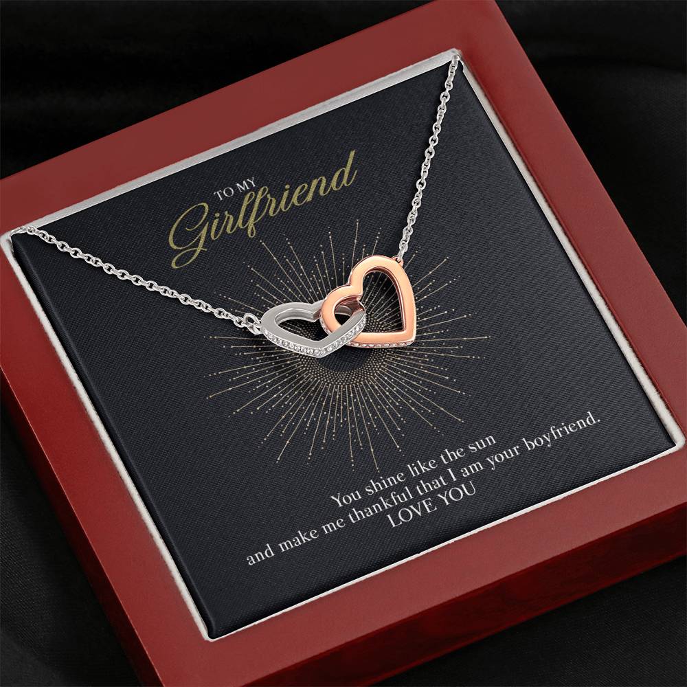 GIft message necklace for Girlfriend from Boyfriend