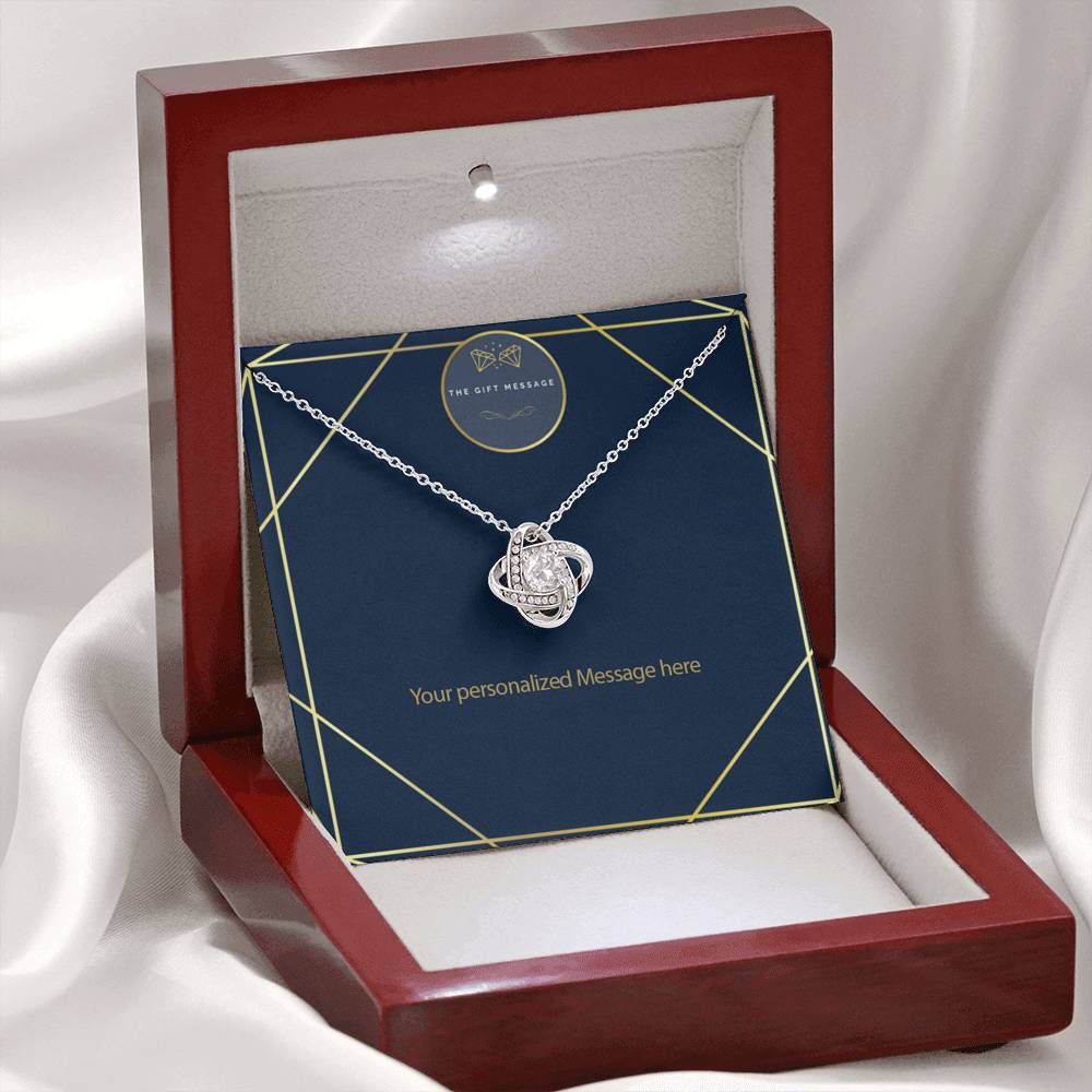 The Gift Message jewelled Love Knot