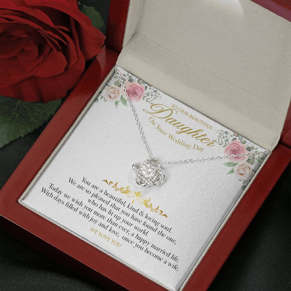 Gift Message White Wedding daughter