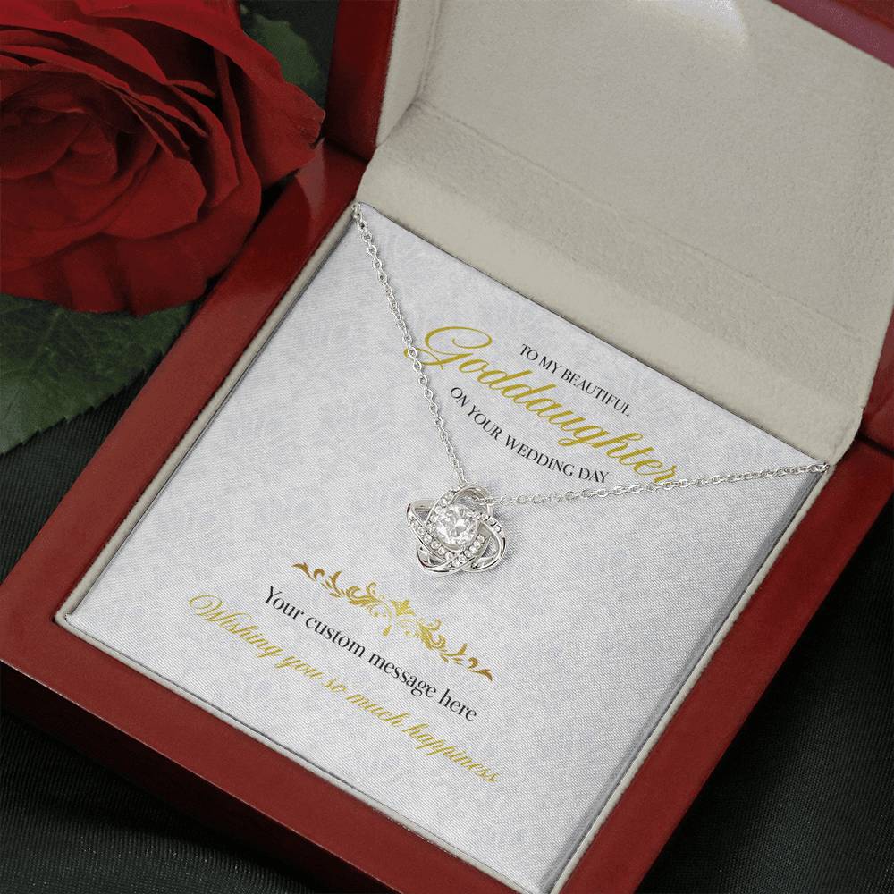 Gift message necklace for Goddaughter
