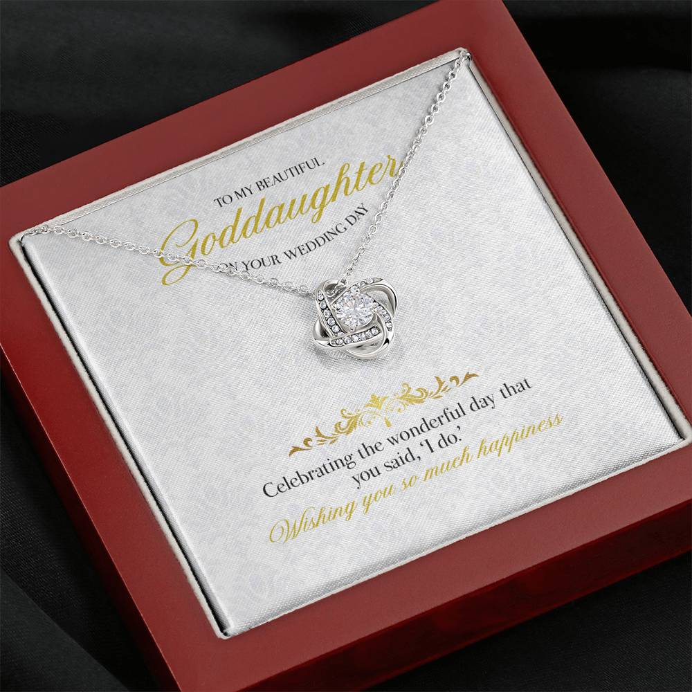 Gift Message necklace for Goddaughter