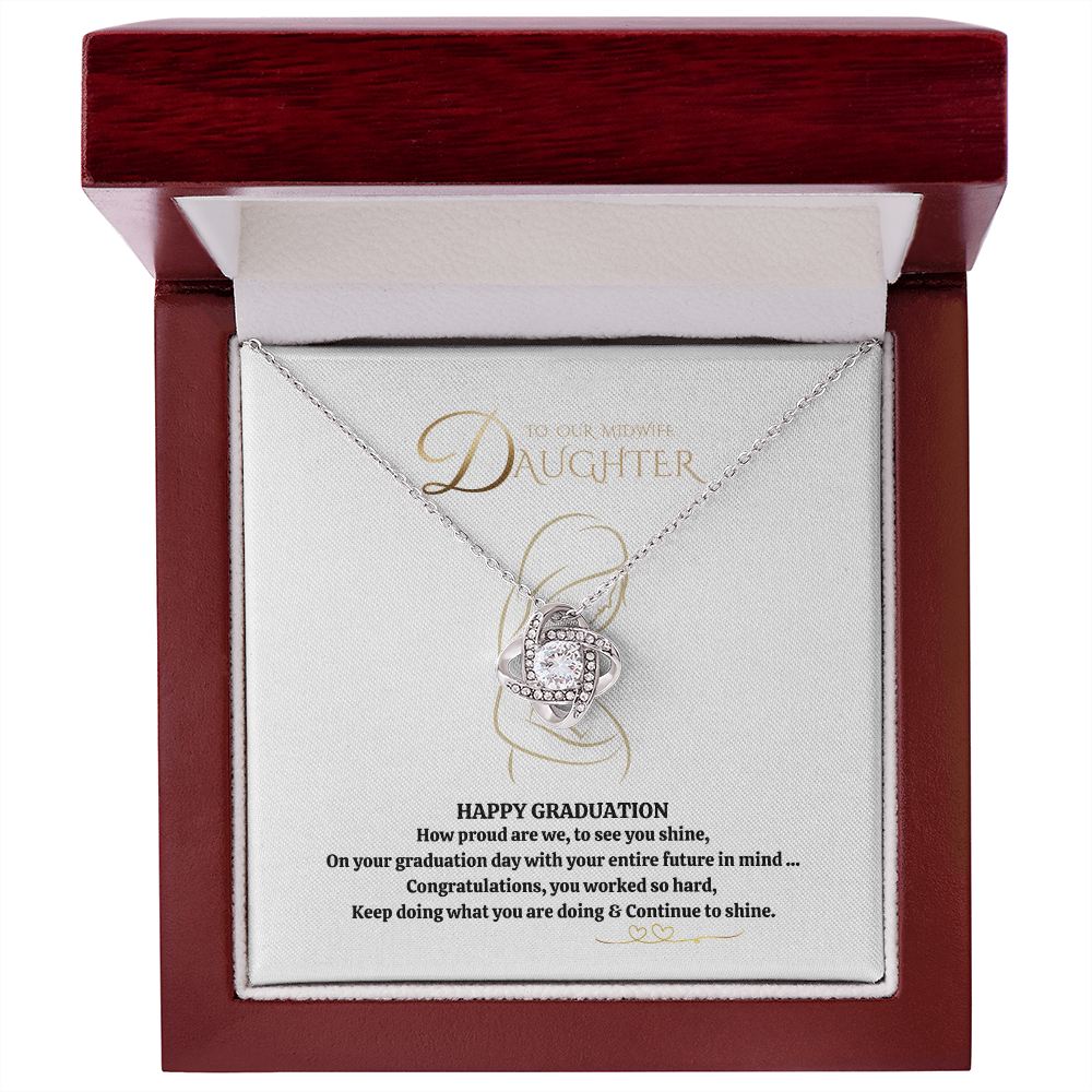 Midwife daughter Graduation Necklace gift