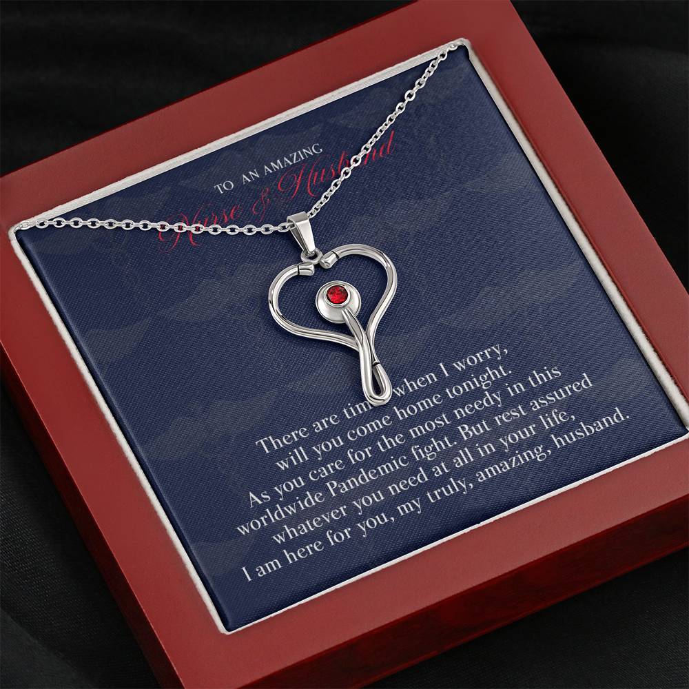 Gift Message Necklace to Nurse Husband