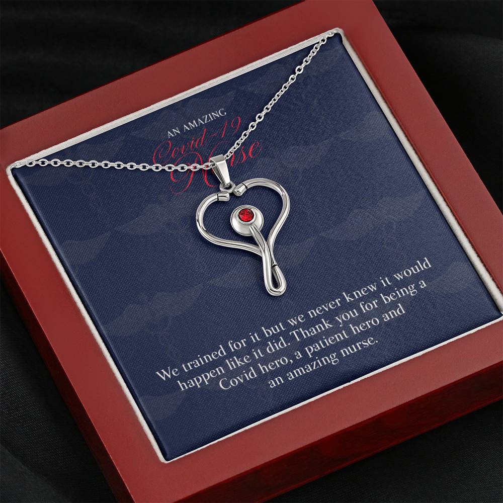 Gift Message pendant for Covid-19 Nurse carer