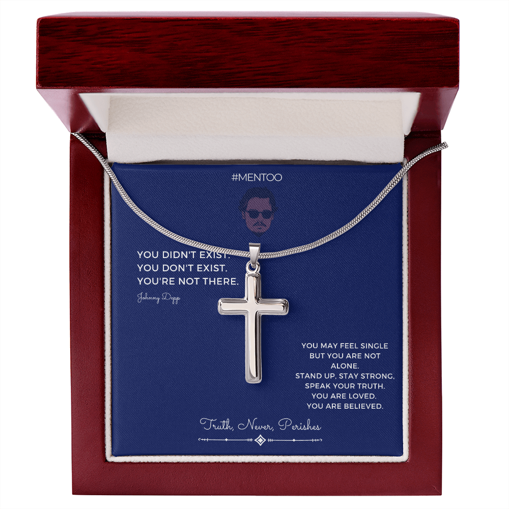 #Mentoo J4J Silver Faith Cross