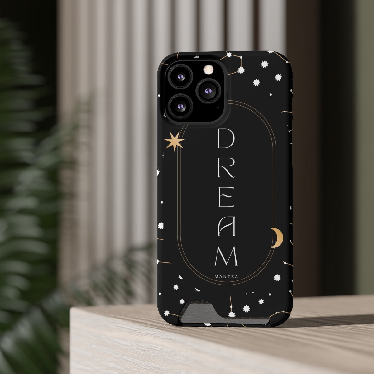Mantra Dream Phone Case With Card Holder