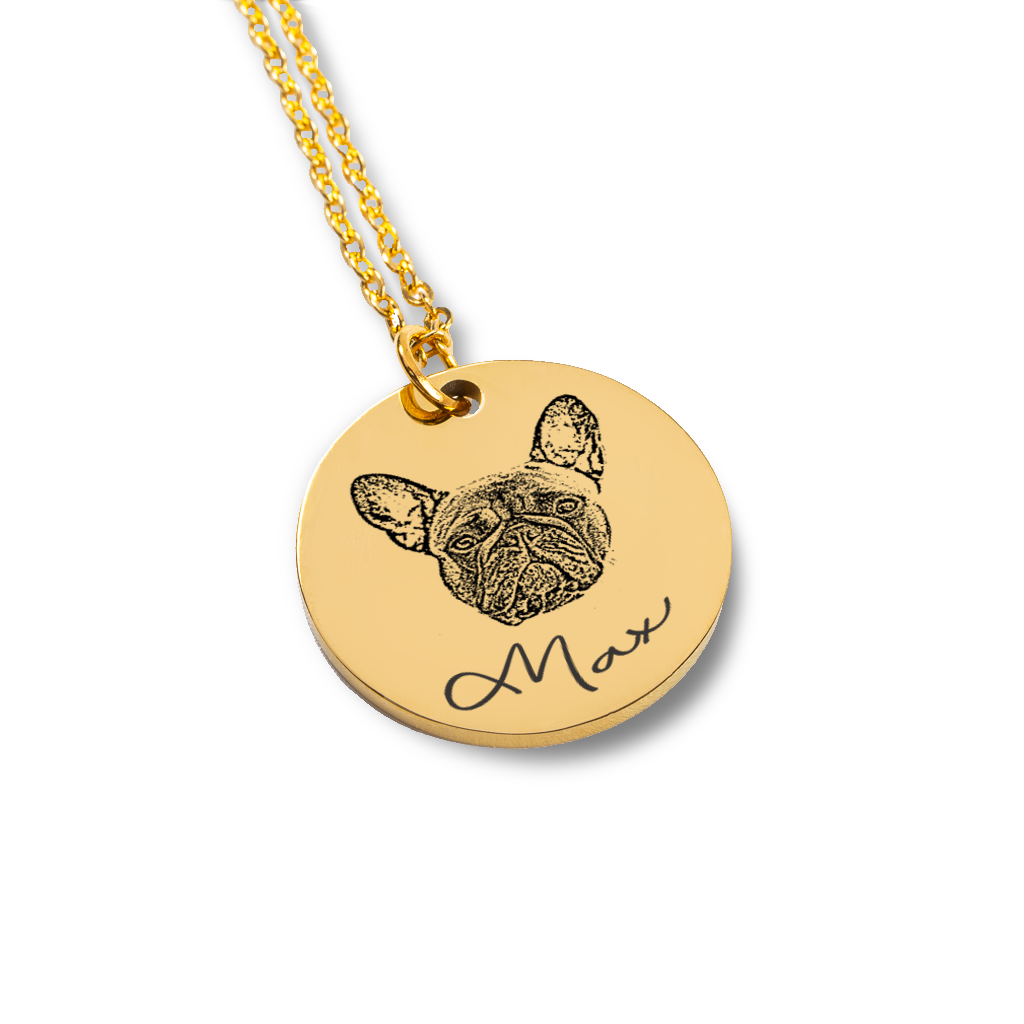 Dog Mama Personalized Memorial Necklace