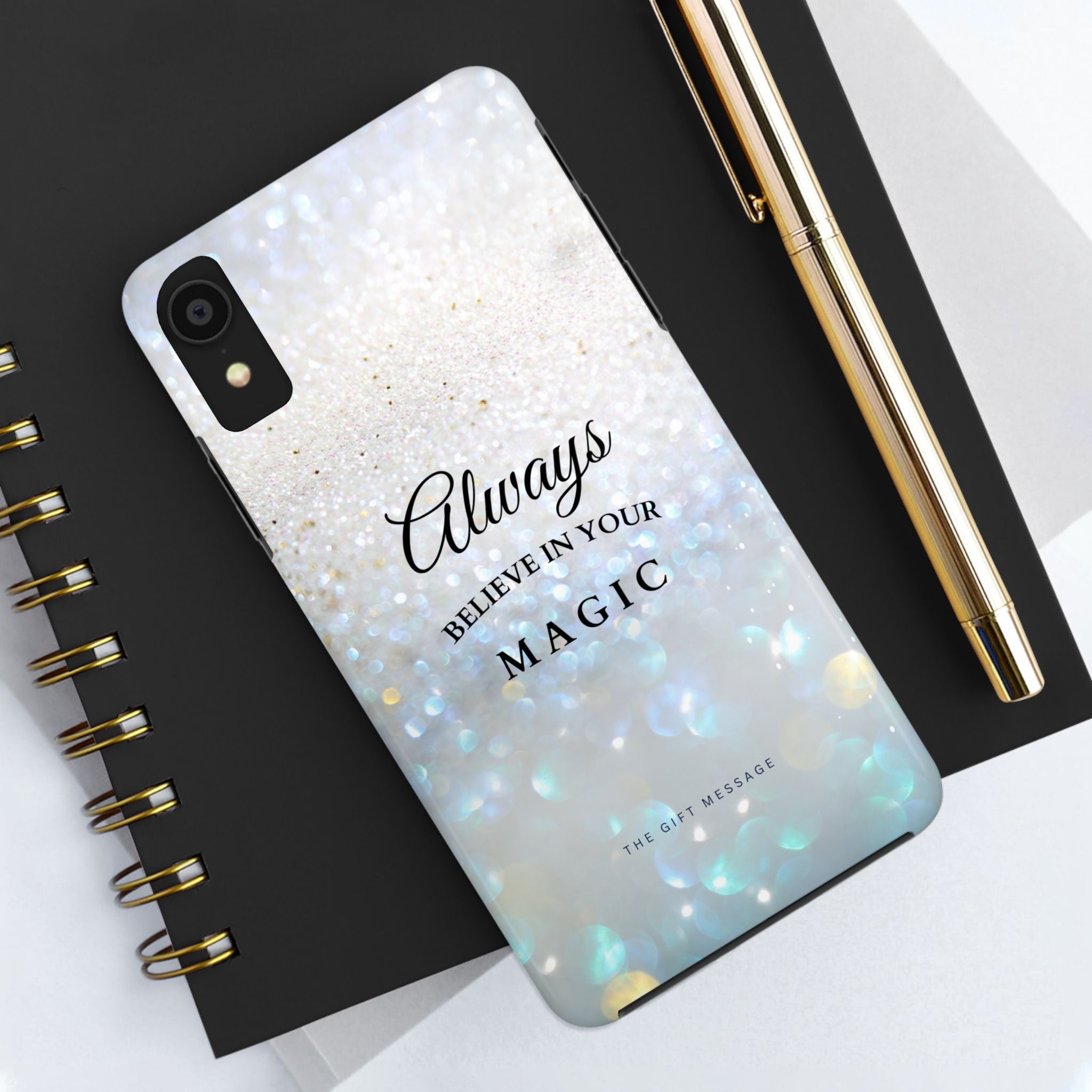 Crystal Snow Phone Case – Always Believe in Your Magic