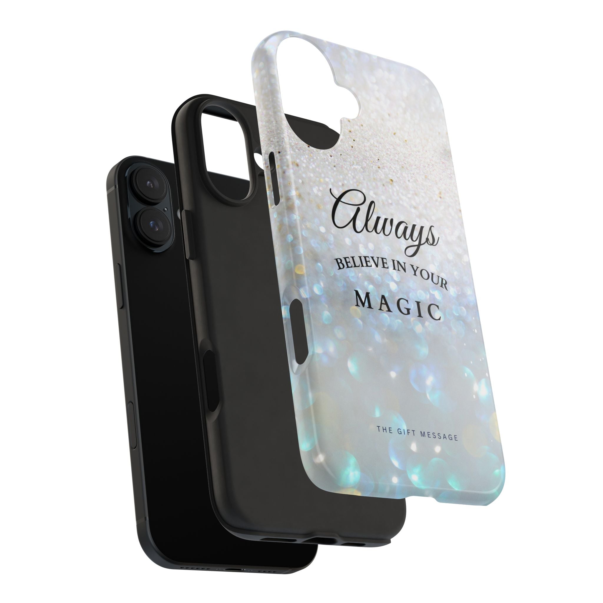 Crystal Snow Phone Case – Always Believe in Your Magic