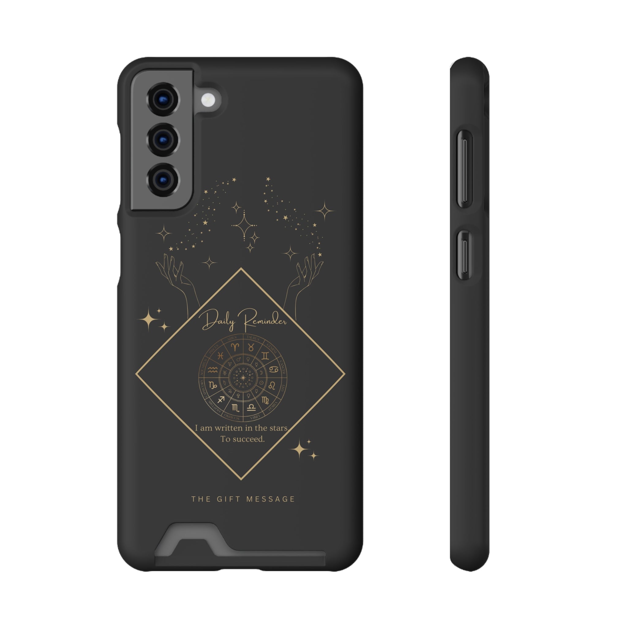 Mantra Constellation Phone Case With Card Holder