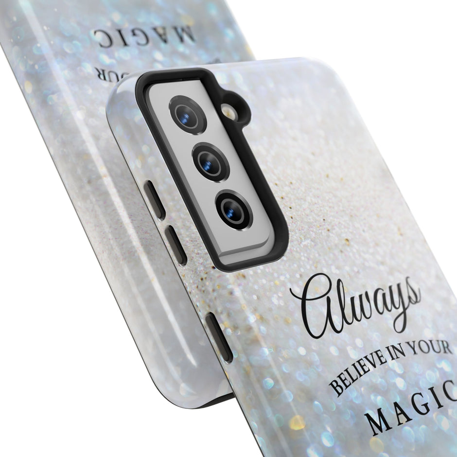 Crystal Snow Phone Case – Always Believe in Your Magic