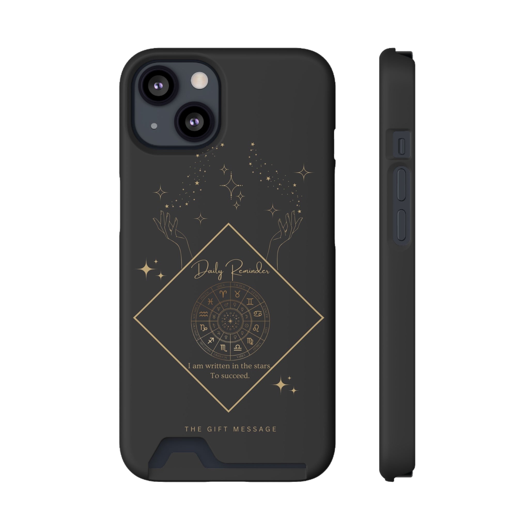 Mantra Constellation Phone Case With Card Holder