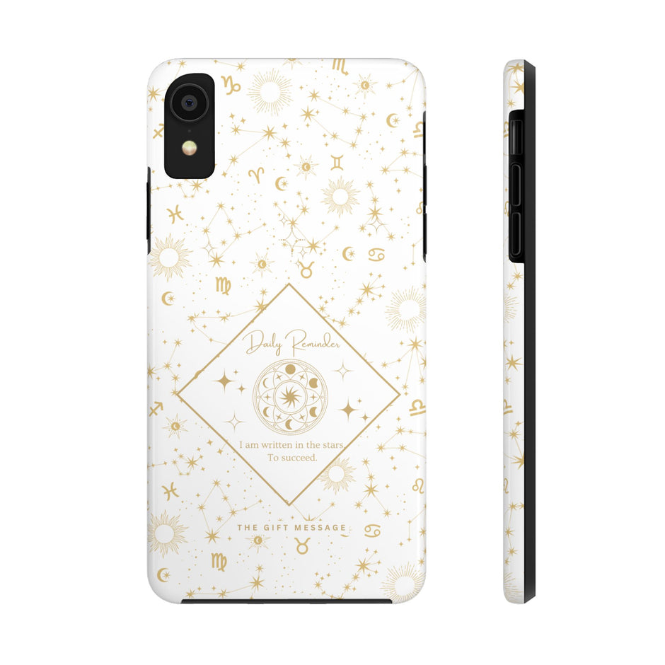 Celestial Messages Zodiac Phone Case – "Written in the Stars" White Edition