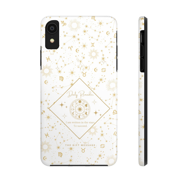 Celestial Messages Zodiac Phone Case – "Written in the Stars" White Edition