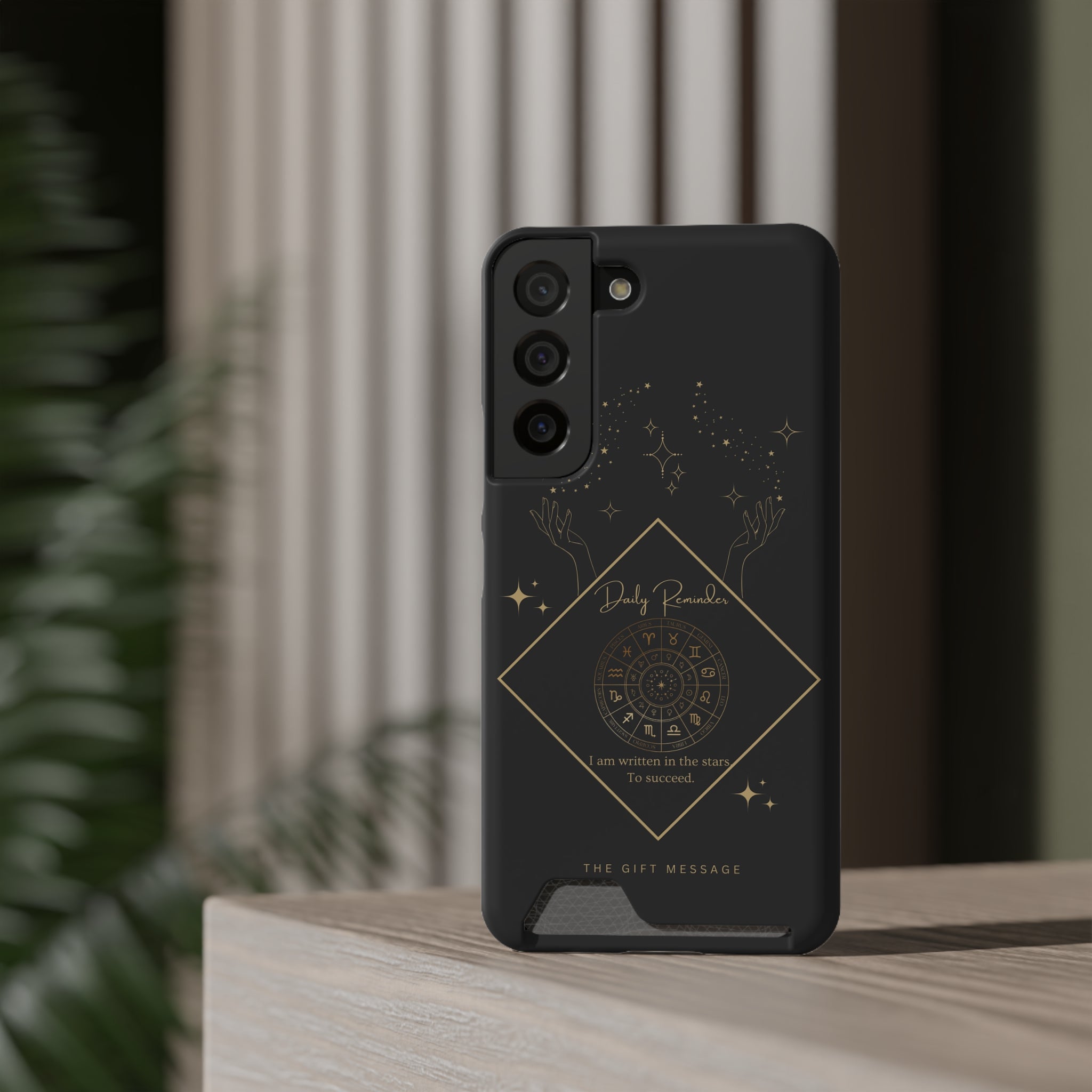 Mantra Constellation Phone Case With Card Holder