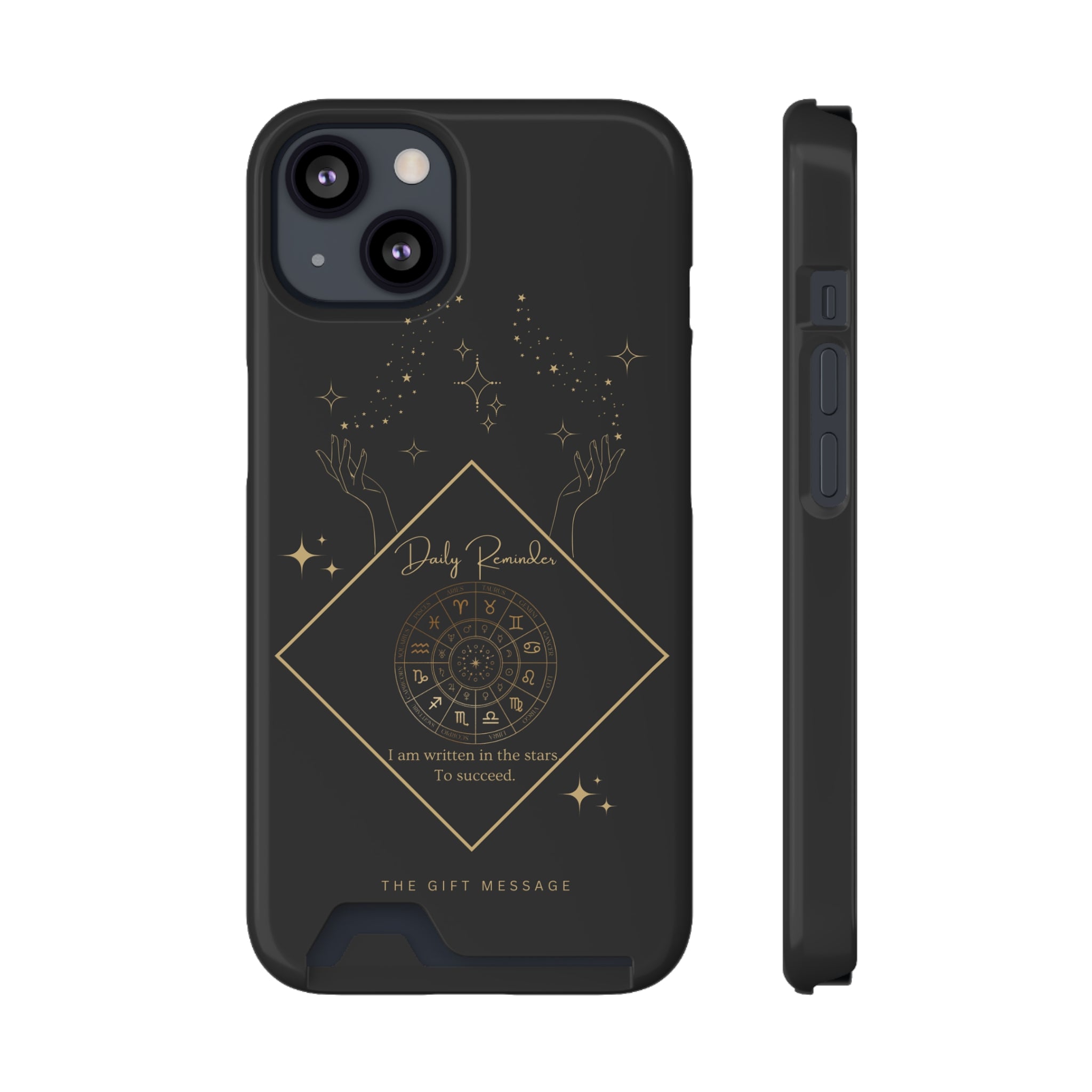 Mantra Constellation Phone Case With Card Holder