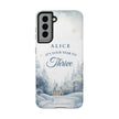 Thrive Snowy Scene Personalized Phone Case