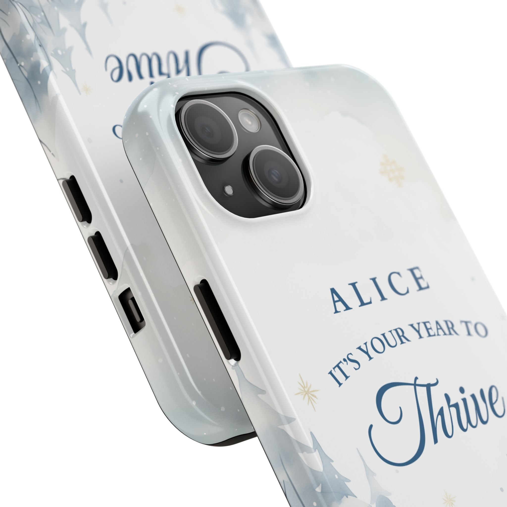 Thrive Snowy Scene Personalized Phone Case