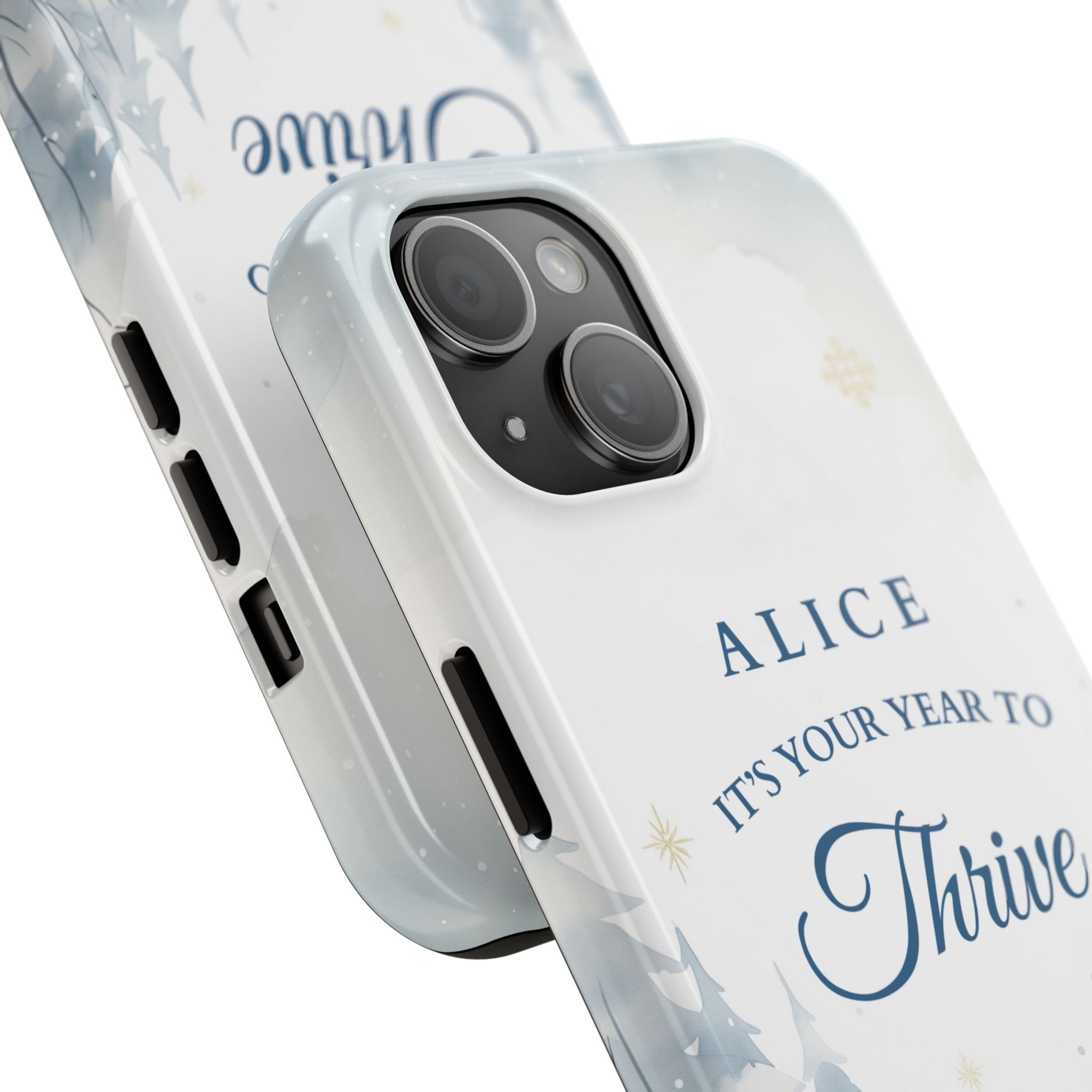 Thrive Snowy Scene Personalized Phone Case