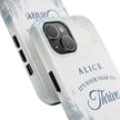 Thrive Snowy Scene Personalized Phone Case