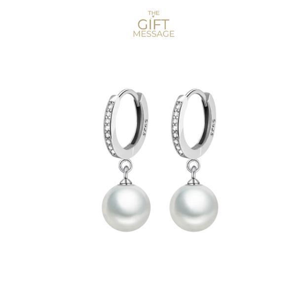 Lucia Silver Freshwater pearl Earrings
