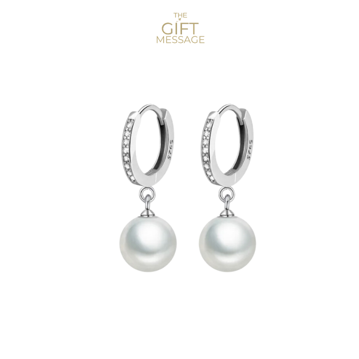 Lucia Silver Freshwater pearl Earrings