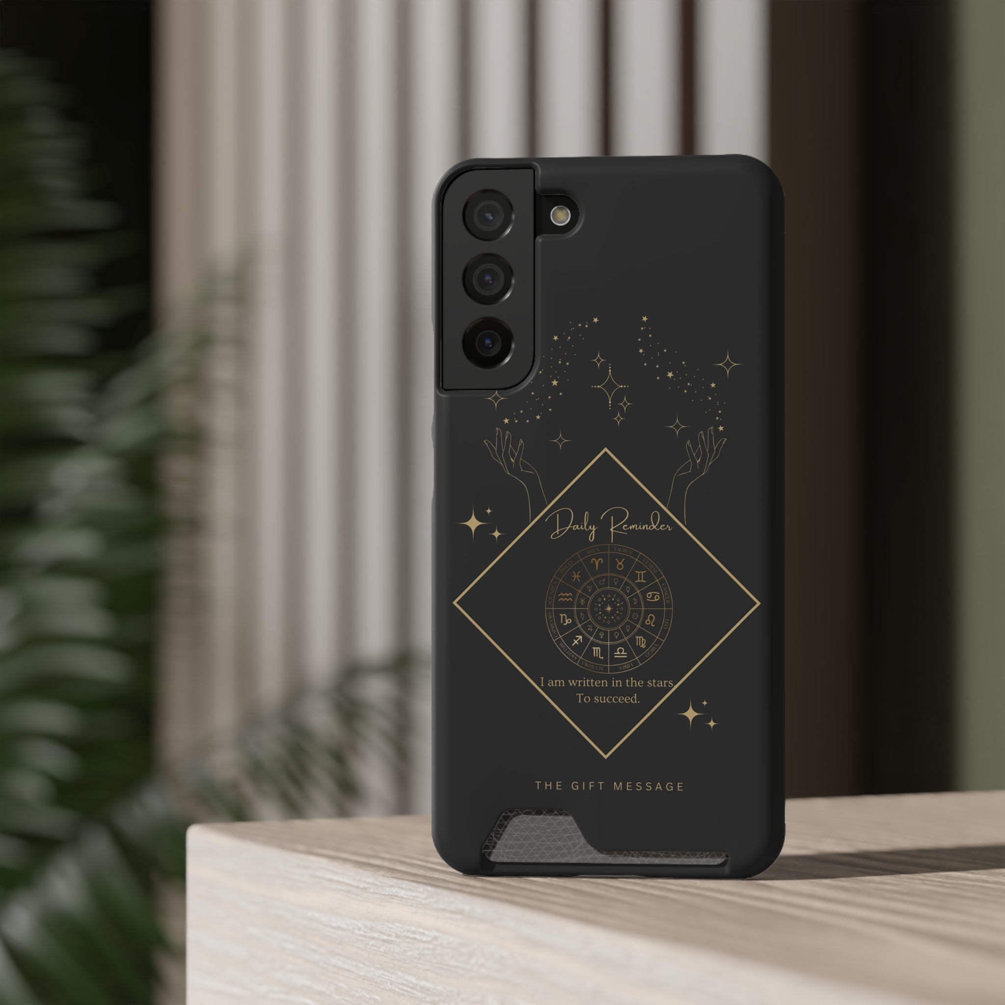 Mantra Constellation Phone Case With Card Holder